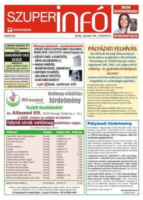 Karcagi Szuperinfó 2026.01.29.