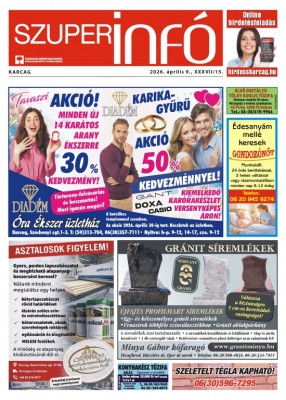 Karcagi Szuperinfó 2026.04.09.