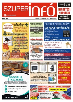 Karcagi Szuperinfó 2025.11.27.