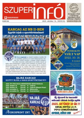 Karcagi Szuperinfó 2025.10.16.