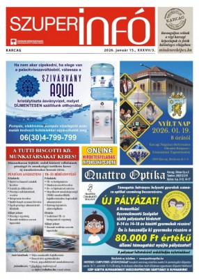 Karcagi Szuperinfó 2026.01.15.