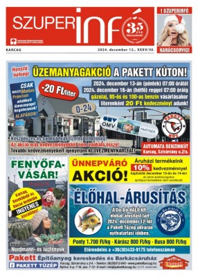 Karcagi Szuperinfó 2024.12.12.