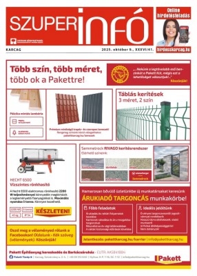 Karcagi Szuperinfó 2025.10.09.
