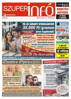 Karcagi Szuperinfó 2026.06.18.