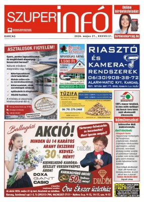 Karcagi Szuperinfó 2026.05.21.