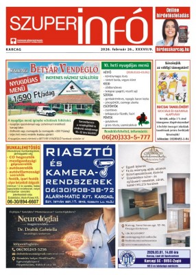 Karcagi Szuperinfó 2026.02.26.