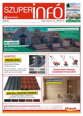 Karcagi Szuperinfó 2026.03.19.