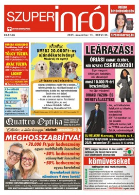Karcagi Szuperinfó 2025.11.13.