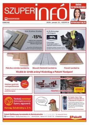 Karcagi Szuperinfó 2026.01.22.